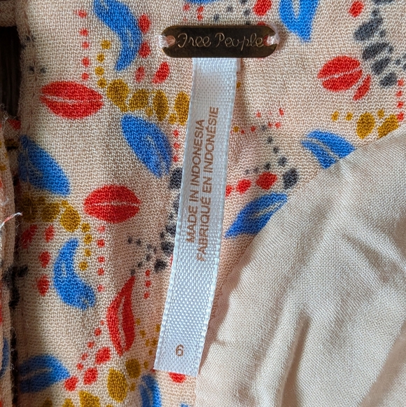 Free People Romper Women's 6 Meet Virginia Split Sleeve - Picture 5 of 12